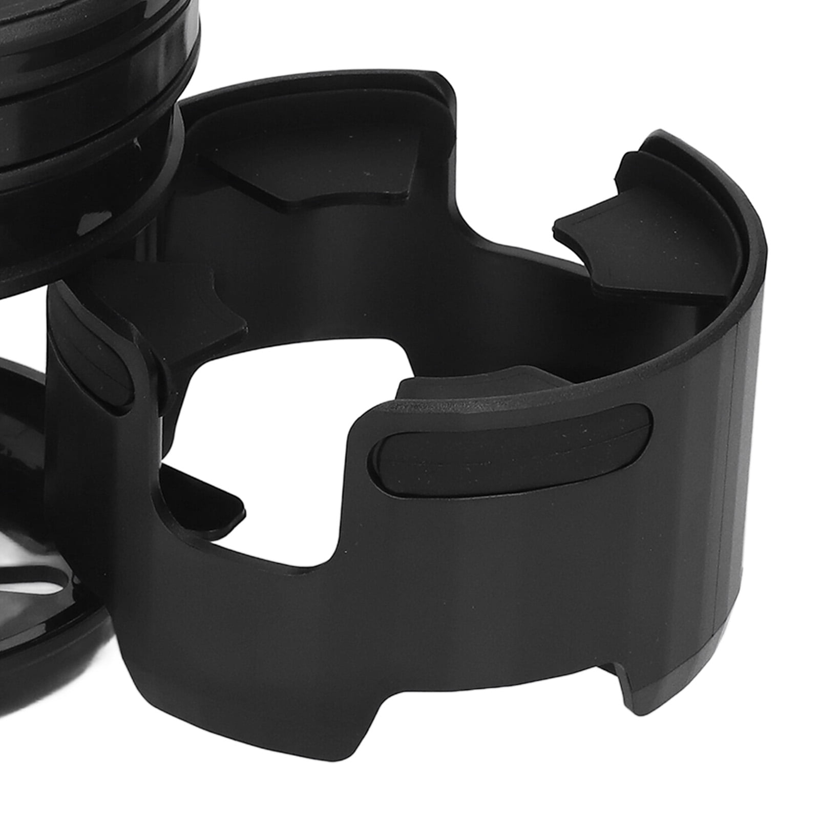 Xirurus 3-in-1 Stroller Cup Holder with Hook, Universal Double Bottle Holder 360 Degree Adjustable for Bike, Wheelchair, Walker and Treadmill, Black (7.87 x 4.72 in / 20 x 12 cm)