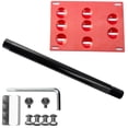 thumbnail image 2 of Xotic Tech Front Bumper License Plate Tow Hook Bracket Kit for Chevy Camaro 2016-up Red, 2 of 4