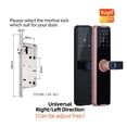 thumbnail image 2 of Door Lock, Tuya Smart Door Lock Digital Electronic Lock With Smart Card/password/key Unlock/USB Emerncy Charging ,Easy to Install, 2 of 7