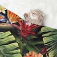 thumbnail image 2 of Yiaed Watercolor Tropical Flowers Print Dog Blankets-Cat Blanket Washable for Couch Protection,Puppy Blanket, Soft Plush Reversible Throw Furniture Protector-, 2 of 8
