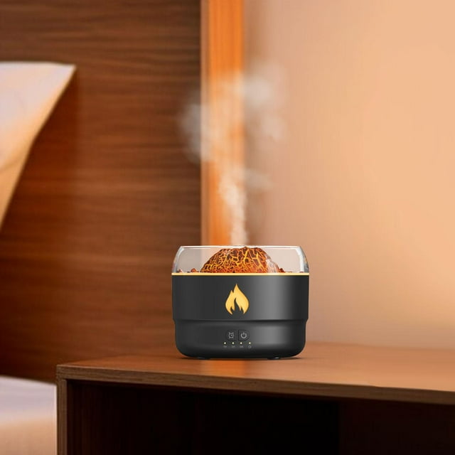 Humidificador ultrasónico Macarena Volcán negro 280 ml