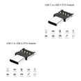 thumbnail image 3 of bedienty Type-C to USB Adapters OTG Converter Handheld Universal Matching Connecting Device Solid Cell Phone Accessories No.1 2Set, 3 of 6