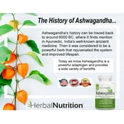 Ashwagandha Organic 1300mg Extra Strength Two Bottle Pack 120 Capsules Free Bottle