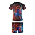 thumbnail image 5 of Henry Danger Boys Two Piece Swimsuit Kids Swimwear Set Short Sleeve Bathing Suit Trunks And Shirt, 5 of 7