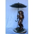 thumbnail image 5 of Nifao , Two Frogs with Umbrella, Playful Decor 33" x 33" x 51"H – Outdoor Bronze Fountain, Garden Water Feature, 33"L x 33"W x 51"H, 5 of 11