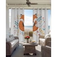 thumbnail image 6 of Cartoon Animals Blackout Curtains for Bedroom Living Room Darkening Curtains 63 Inches Long Watercolor Cute Flower Leaf Plant Window Curtain 2 Panels Set Window Treatment Grommet Drapes 42"x63", 6 of 9