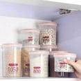 thumbnail image 7 of Transparent Food Storage Snack Cans Plastic Grain Storage Sealed Jars, Large Size, Airtight Kitchen Organization for Pantry, Cereal, Flour, Baking Supplies, by FAJHHA, 7 of 7
