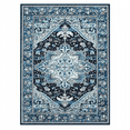 thumbnail image 5 of HOISUN 6'x9' Blue Vintage Persian-Inspired Washable Area Rug for Living Room, 5 of 14