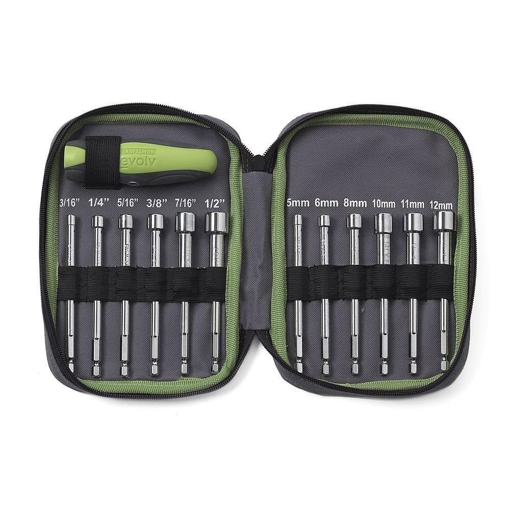 Craftsman Evolv 13 Piece Quick Fit Nut Driver Set with Case