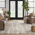 thumbnail image 6 of Maklaine Luxurious Shag 7'10" x 9'10" Ivory Beige Modern Indoor Rug, 6 of 9