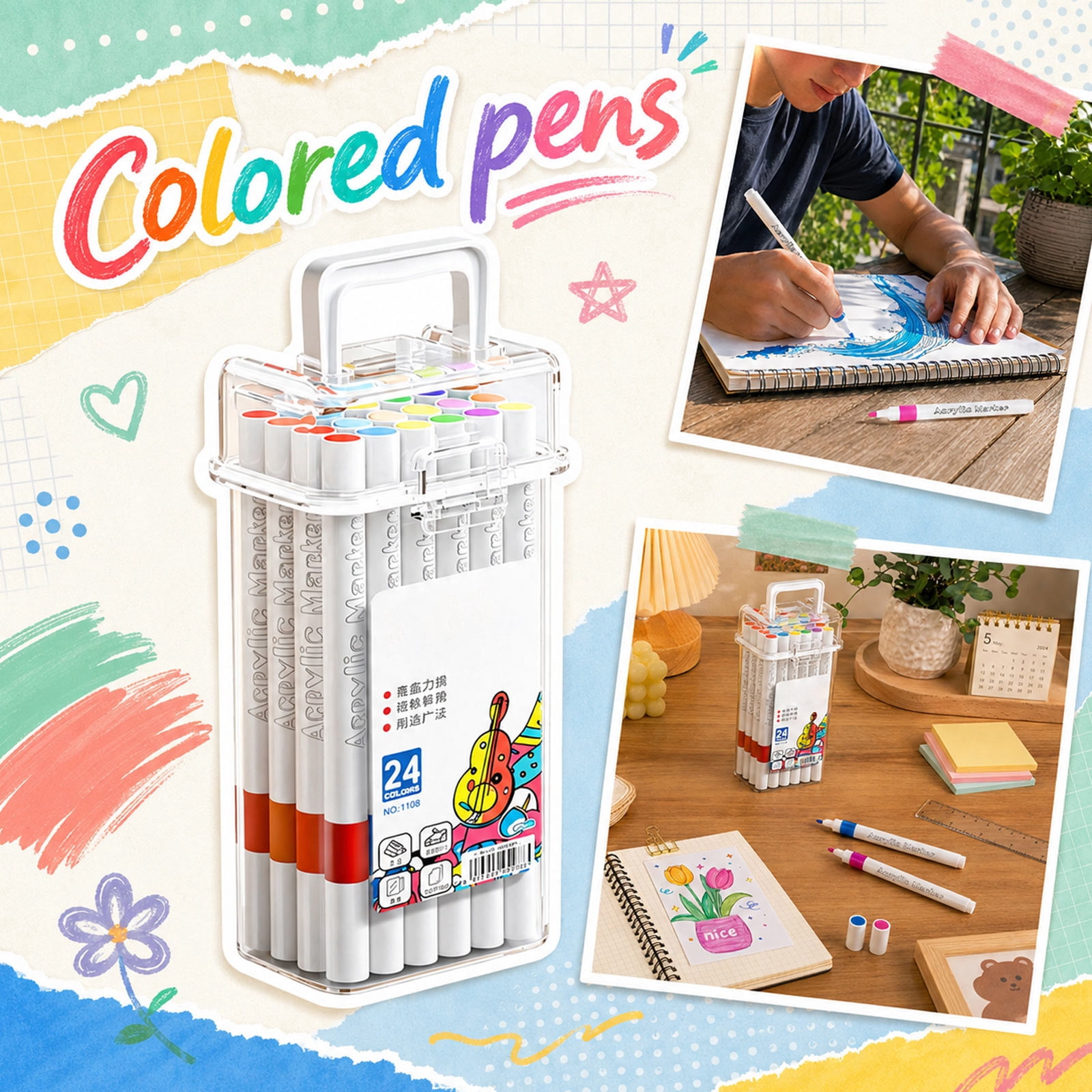 Cra-Z-Art Washable Super Tip Markers, 30 Count - Walmart.com