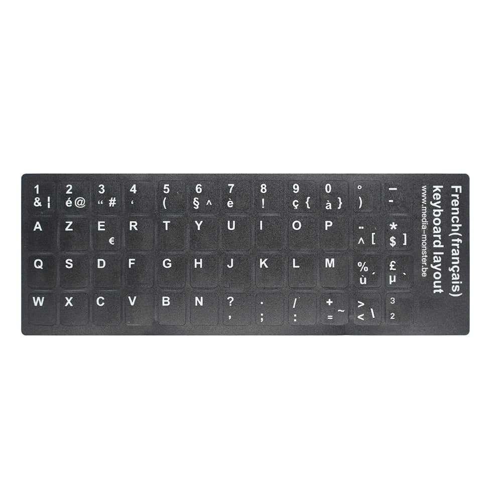 English Qwerty Replacement Keyboard Sticker With Big Letters Non Transparent Universal For Laptop Notebook Walmart Com