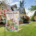 thumbnail image 2 of Happy Easter Garden Flag Welcome Spring Large House Flag Bunny Eggs Banners for Farmhouse Lawn Outdoor Yard Decor 12 x 18 Inch, 2 of 5