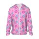 thumbnail image 1 of Fotbe Pink Donuts Chaqueta con Protección Solar UPF 50+ para Hombre y Mujer, Camisa con Capucha y Bolsillos-Medium, 1 of 7