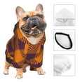 thumbnail image 4 of Uemuo Fall Buffalo Plaid for Winter Dog Hoodie Sweatshirts with Pockets Warm Dog Clothes for Small Dogs Chihuahua-Medium, 4 of 8
