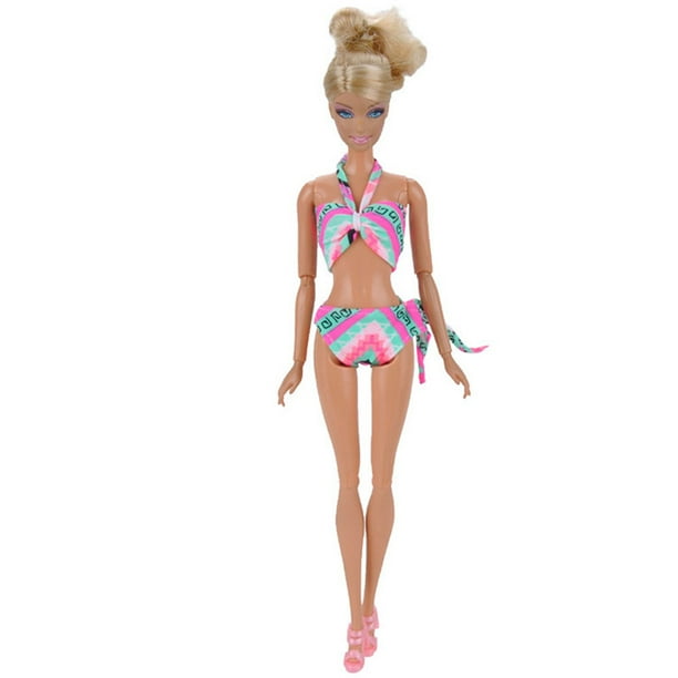 Traje de bano de Bikini de moda para muneca Barbie Blyth 1 6 MH CD FR SD Kurhn BJD accesorios de ropa Walmart en linea