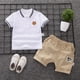 thumbnail image 4 of Conjunto de polo para niños, camiseta de manga corta de moda, ropa de verano para niños, conjunto deportivo de dos piezas, 4 of 5