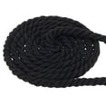 thumbnail image 1 of Unique Bargains Natural Twisted Cotton Rope 1/2 Inch x 82 Feet 3 Strand Tug of War Rope with Sealing Tape Black, 1 of 5