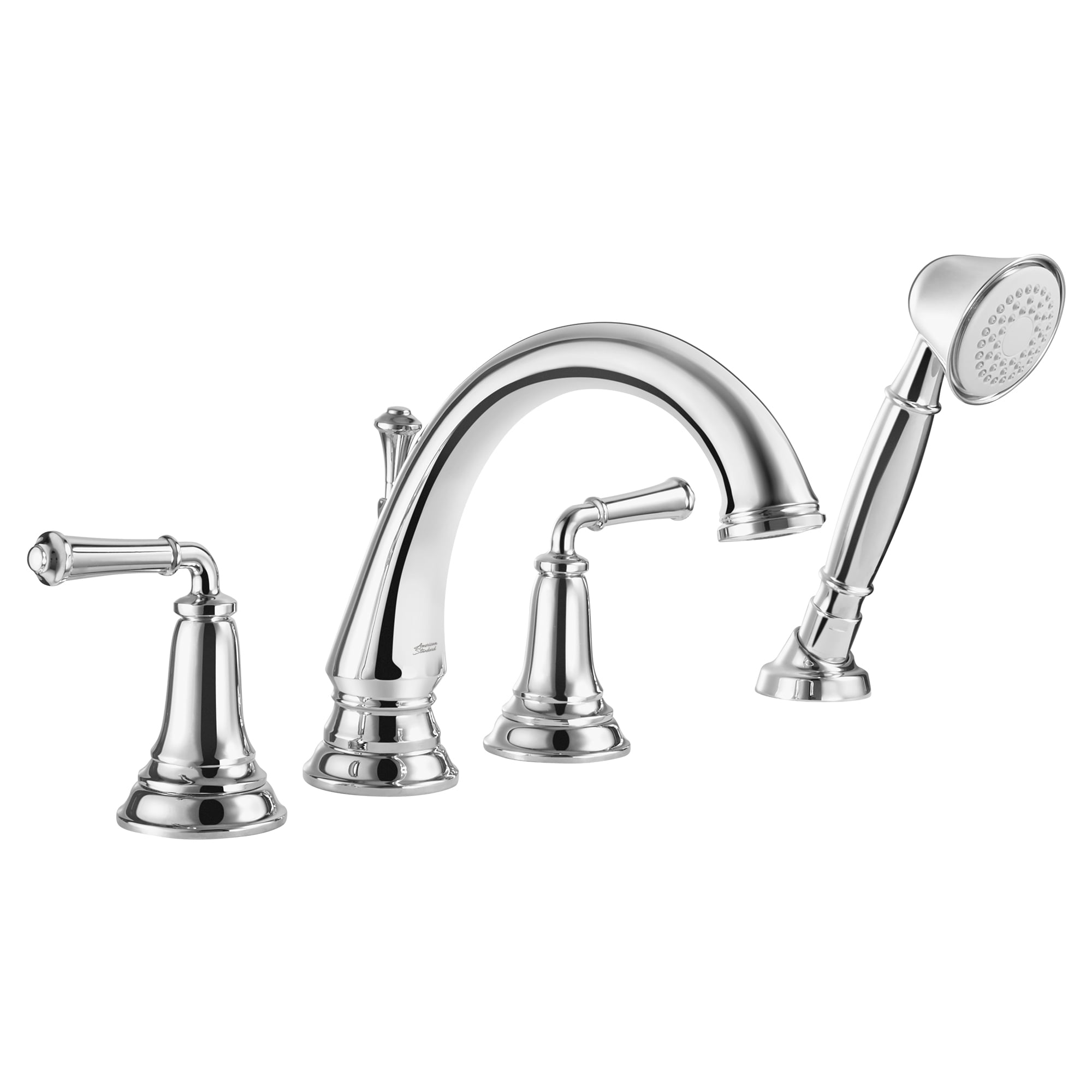 American Standard Delancey 2-Handle Deck-Mount Roman Tub Faucet with American Standard Two Handle Shower Faucet