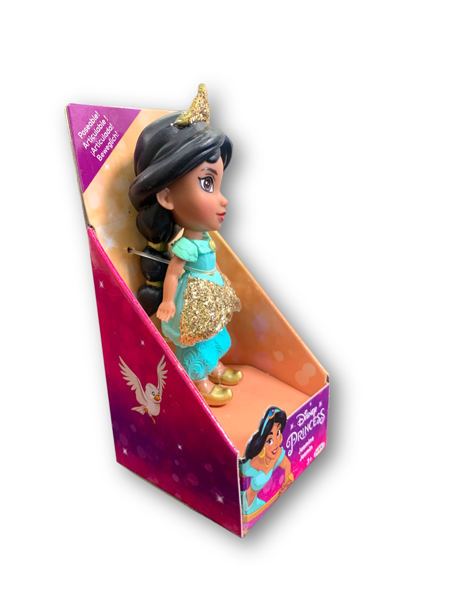 NEW Disney Princess JASMINE Mini Toddler Figure Aladdin Poseable Doll Party Gift 