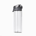 thumbnail image 3 of Naiovety Taza deportiva Cerradura de seguridad portátil Botella de agua de reposición Botellas insípidas no tóxicas Navidad para el hogar al Kits de desorden para acampar gris roca 620ml, 3 of 6