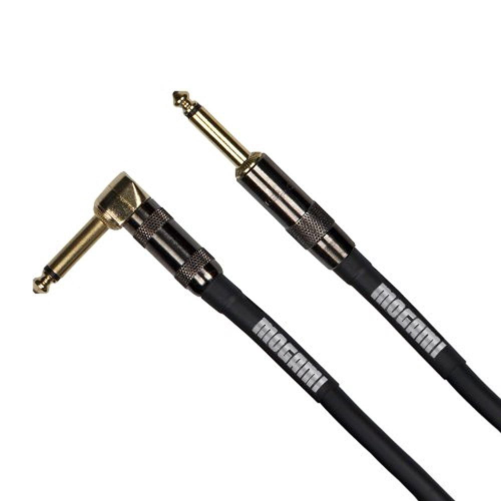 Mogami Platinum Guitar Patch Cable 3 Foot Right Angle to Straight