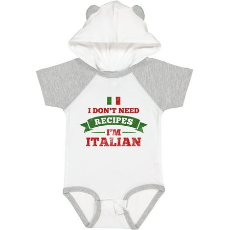 

Inktastic No Recipes I m Italian Gift Baby Boy or Baby Girl Bodysuit