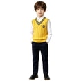 thumbnail image 2 of Coerni School Uniform Sweater Vest for Boys Spring & Fall Trendy Layering Knitted Sleeveless Tops Kids Back to School Daily Wear, 2 of 5