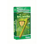 Ticonderoga My First Tri-Write Primary Size No. 2 Pencils with Eraser, Box of 36