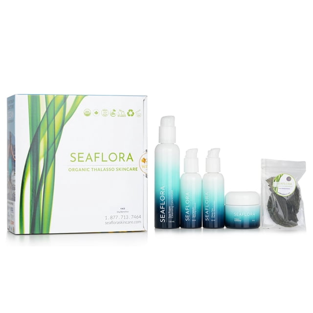 Set de cuidado de la piel Seaflora Organic Thalasso con 5 unidades