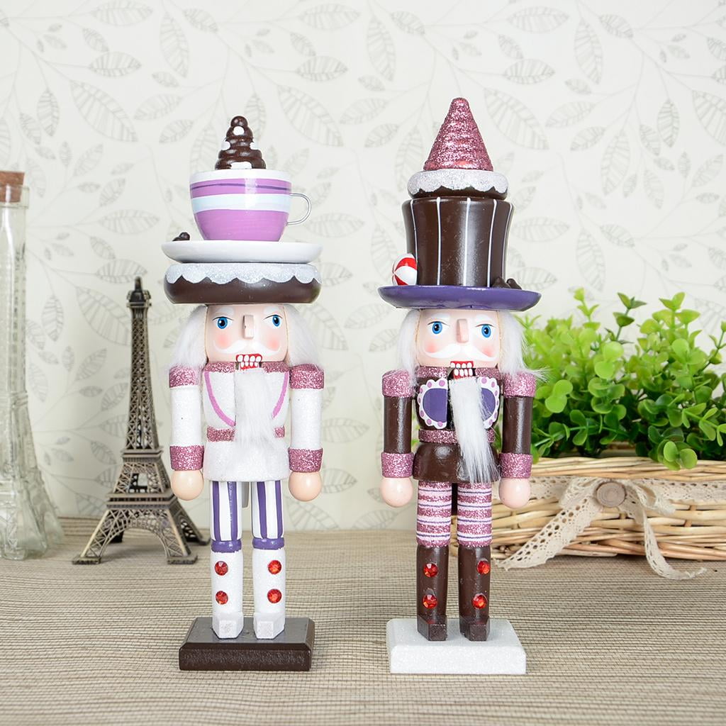 Casse-noisette Décoratif Ancien En Bois Peint - Soldat Prussien, 34 Cm - Décoration De Noël Vintage