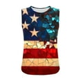 thumbnail image 5 of Aloohaidyvio Patriotic Tank Tops for Women Vintage Stars Stripes Graphic Print Memorial Day T Shirt, 5 of 6