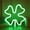 Clover-green, variant on Neon Lights LED Lightning Signs Wall Light Room Decor Night Lights Battery and USB Operated for Children Baby Room Hose Bar Wedding Party Decoration