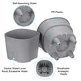 thumbnail image 3 of Unique Bargains S/M/L Plastic Plant Pots Flower Planters with Water Indicator Removable Base, Dark Grey 3 Pack, 3 of 5