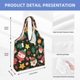 thumbnail image 4 of XMXT Canvas Tote Bag for Women, Fun Santa Socks Print Large Reusable Shopping Bags, Multicolor, 4 of 7