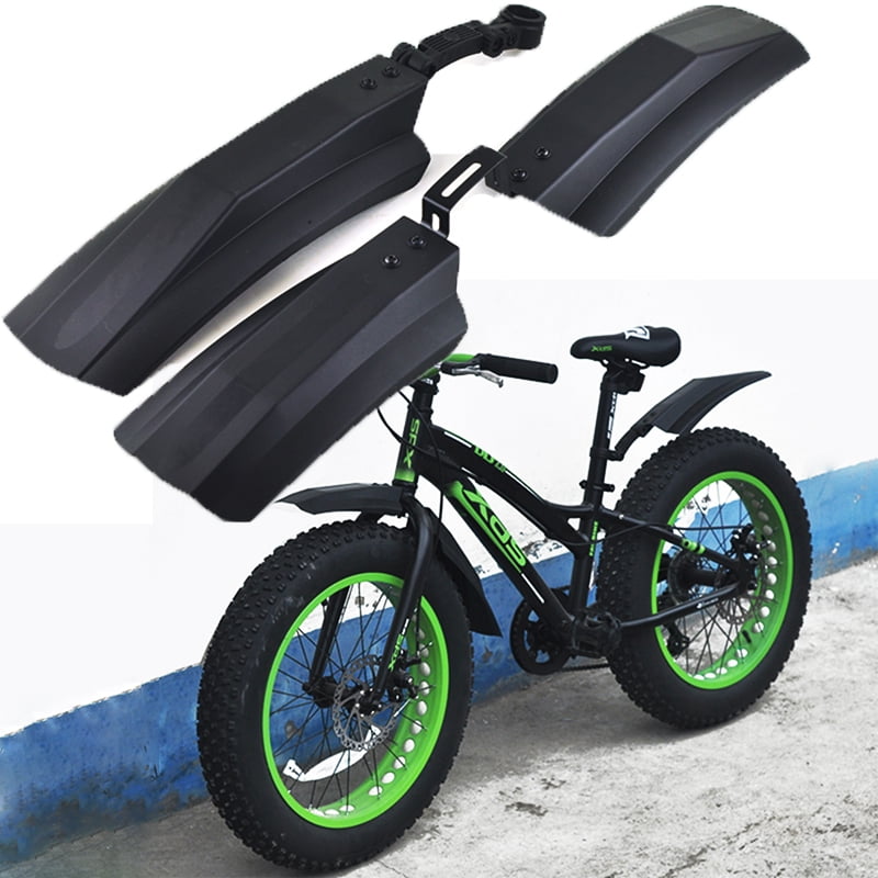 Dstoolstore Snow Bicycle Mudguard 20 Inch 26inch Fat Bike Fender 2pcs Front Rear Mud Guard For Fatbike Mtb Bikes Cycling Bicycle Fenders