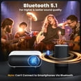 thumbnail image 4 of Proyector HAPPRUN H1 nativo 1080P Bluetooth 5.1 Full HD, 4 of 8