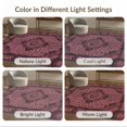 thumbnail image 7 of ODIKA Print Spotted Bordered Glam Rosette Abstract Inspired Pink Leopard Refined Non-Slip Chair-Friendly for Home Office, Gaming Room, Under Desk, 7 of 7