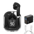 thumbnail image 1 of Audífonos Inalámbricos Bluetooth 5.3 de Transparente Auriculares con Microfono y Cargador USB+PD Tipo-C 33W Ehuebsd  para iPhone Samsung Huawei Laptop, 1 of 8