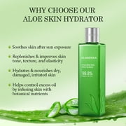 Aloderma Pure Organic Aloe Vera Hydrating Toner for Face Made with 99.8% Organic Aloe Vera, Skin Toner for Oily & Combination Skin, Moisturizing Toner, Soothing Aloe Vera, Improves Skin Texture