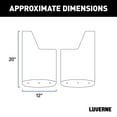 thumbnail image 2 of LUVERNE Front 12" x 20" Rubber Mud Guards, Select Dodge, Ram 1500, 2500, 3500 (2 Flaps) 250930, 2 of 7