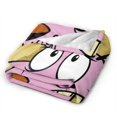 thumbnail image 2 of Courage The Cowardly Dog Blanket, Super Soft Throw Blanket For Couch Sofa Bed, Cozy Lightweight Warm Flannel Blanket, 80"X60", 2 of 9