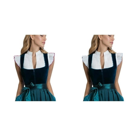2-Pack Germany Oktoberfest Womens Vintage Dirndl Dress Short Sleeve Dress Stage Performance Dress Tank Vest Tops Xmas Outfits for Women Fishnet Stockings for Women Lingerie Bodysuit Lingerie