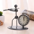 thumbnail image 1 of Clearance! Creative Wrought Iron Musical Instrument Villain Clock Wrought Iron Personality Clock Daily Deal Sale Items Today #34, 1 of 2