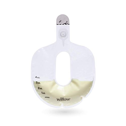 Compatible with Willow Pump Milk Bags 2-Pack Willow Pump Breast Pump Flanges Breast Shield & Nipple Visibility for Hands-Free Breast Feeding Clear, 24mm 
