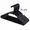Black-20pcs, variant on 10/20/30 Pcs Plastic Hangers - Adult Clothes Hangers - T-Shirt, Dress, Coat Hangers & Accessories - Notched Hanger, Durable