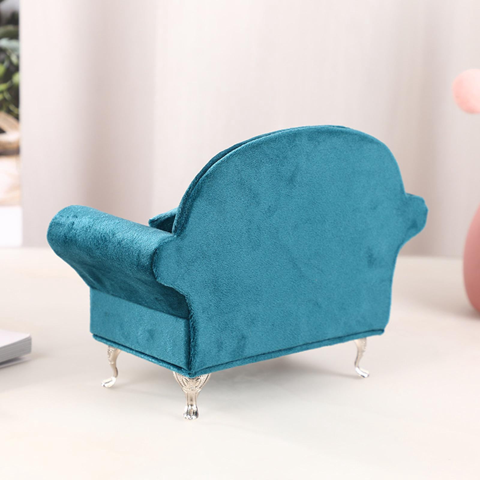 2 Pieces Sofa Bed Jewelry Box 12inch Dolls Accessories 1/6 Sofa Cushions for Bedside Table Decoration