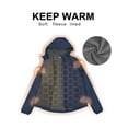 thumbnail image 3 of 33,000ft Women's Softshell Jacket, Fleece Lined Warm Jacket Light Hooded Windproof Coat for Outdoor Hiking, 3 of 6