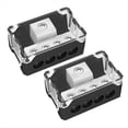thumbnail image 1 of Bloque de Distribución de Energía de 4 Vías para Audio de Automóvil. Entrada de Calibre 0/2/4 y Salida de Calibre 4/8/10. Bloque Distribución de Amplificador. 2 Unidades., 1 of 5