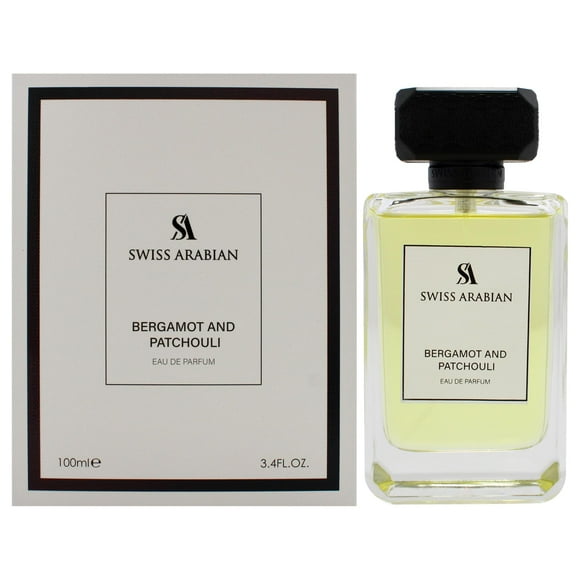 Swiss Arabian Bergamot and Patchouli for Women - Uniquely Crafted Women's Perfume - Citrus Floral Fragrance with Bergamot Patchouli, and Musk - 3.4 oz